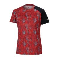 Mizuno运动速干防水透气男式棒球印花T恤男女通用户外训练旅行可搭配