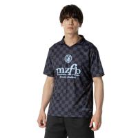 Mizuno运动速干足球文化宽松T恤男式可外穿训练比赛短袖POLO衫