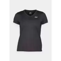 Under Armour运动T恤女 时尚舒适简约休闲透气上衣户外运动TECH SOLID短袖