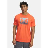 Under Armour速干透气印花男装训练健身运动T恤白色圆领宽松直筒长袖短袖