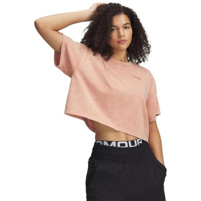 Under Armour/安德玛女士舒适棉感HWT洗水运动T恤休闲百搭训练上