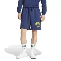 Adidas阿迪达斯男款运动舒适聚酯拼接弹力抽绳休闲运动短裤