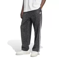 Adidas复古豹纹运动裤男宽松透气休闲裤潮流周末穿搭黑