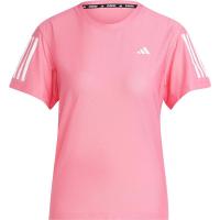 Adidas/阿迪达斯女士运动吸湿速干透气跑步T恤粉色融合