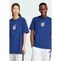 Adidas男士夏季印花休闲运动T恤柔软舒适经典圆领设计