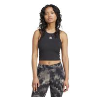 Adidas/阿迪达斯女士修身运动背心轻薄弹力透气跑步训练体操服黑