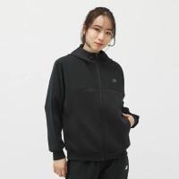 New Balance女士拼接针织连帽运动夹克防晒弹力UV CUT潮流休闲外套