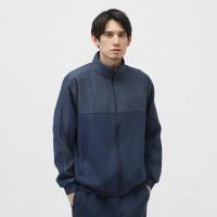 New Balance男士运动休闲外套 denim风格拼接设计多场合适用夹克