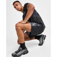 安德玛(under armour)运动中裤网眼迷彩弹性腰围侧袋防滑休闲男装