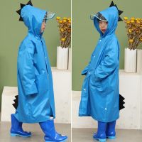 优旋,youe shone 儿童雨衣男女长款带书包位幼儿园宝宝小学生小恐龙防暴雨全身雨披