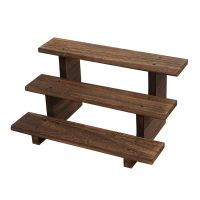 优旋(youe shone) 茶具烧桐木茶杯架实木小博古架茶道茶棚架茶具架收纳架茶架茶壶收纳架