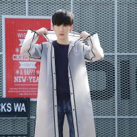 优旋(youe shone) 雨披6-12岁中小学生13透明位女初中15大童小孩14儿童雨衣男童带