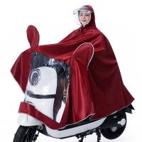 优旋(youe shone) 雨披雨衣电动车摩托车面罩成人单人男女士双帽檐加大加厚雨披双人雨衣