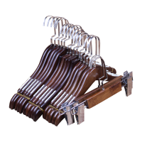 优旋(youe shone) 衣架实木衣架批发服装店专用木质防滑男女装衣架裤夹家用衣挂木头裤架