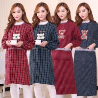 优旋(youe shone) 围裙家用厨房围裙罩衣成人男女时尚做饭长袖防污防油工作服反穿