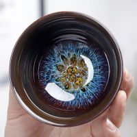 优旋 茶具茶杯陶瓷主人杯窑变沙金功夫茶具套装品茗杯小茶杯个人专用茶盏