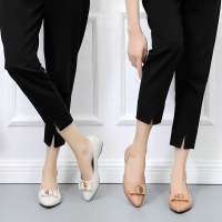 鞋子女春季2019新款韩版平底单鞋女真皮鞋时尚浅口软底休闲女鞋子