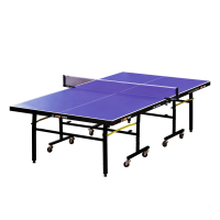 红双喜(DHB)乒乓球台家用可折叠带轮移动式乒乓球桌标准室内兵乓球案子