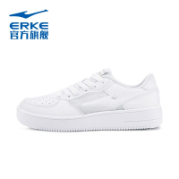 鸿星尔克(ERKE)板鞋女鞋小白鞋2022春季新款空军一号厚底鞋子休闲运动鞋