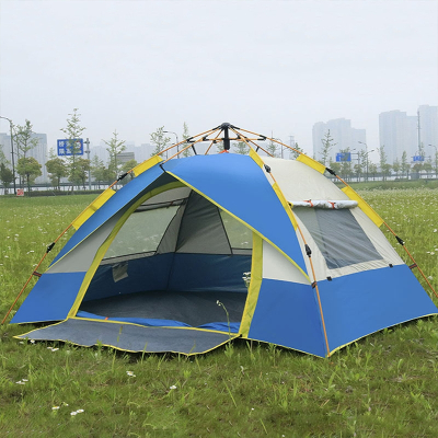 全自动帐篷户外迈高登3-4人加厚防雨双层帐篷单双人野营露营帐篷tent