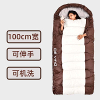 睡袋大人男户外露营成人迈高登冬季加厚防寒单人四季通用款加宽