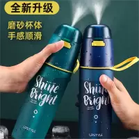 网红喷雾水杯子夏天儿童小学生上学防摔夏季水壶男生运动便携