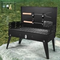 手提便携式烤炉烤架加厚家用户外木炭烧烤炉野外户外箱式炉