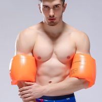 泳搏手臂圈加厚双层成人儿童初学游泳浮圈双气囊充气水袖游泳装备