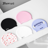 泳帽女不勒头加大款长发专用舒适硅胶护耳成人大头围游泳帽男