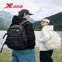 特步小巢背包男女2025夏季新款简约大容量书包户外登山旅行双肩包