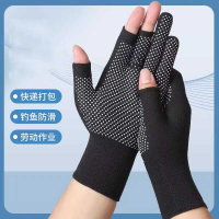 钓鱼防晒手套专用飞磕防刺路亚夏季透气半指漏指冬季防寒保暖