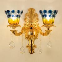 欧式水晶壁灯客厅背景墙卧室床头过道别墅KTV锌合金装饰壁灯