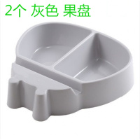 双层旋转糖果盒花瓣造型干果盘盒零食瓜子创意收纳盘家用客厅果盘 2个装灰色干果盘