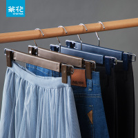 茶花(CHAHUA) 家用裤架防滑裤夹裤挂裤子汉服衣架夹子多功能收纳