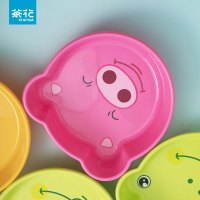 茶花(CHAHUA) 洗脸盆宝宝婴儿加厚儿童可爱卡通儿洗PP盆洗脚盆3个 【3个装】颜色随机