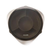 茶花(CHAHUA) 分格糖果盒家用干果盒水果盘客厅茶几瓜子盘零食盘瓜子盒 透明灰