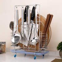 菜刀架放刀具收纳架菜板诗曼特架子砧板架多功能刀架厨房用品一体置物架