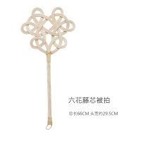 三根藤芯被拍子天然藤条被子拍棉被衣服除尘拍晒被子拍螨虫 六花藤芯被拍