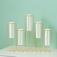 现代简约客厅电视柜酒柜装饰摆件房间家居饰品创意轻奢玄关小摆设 折叠花瓶[白]不带花