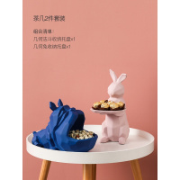 北欧ins创意玄关钥匙收纳摆件家居饰品装饰口鞋柜客厅茶几摆设 茶几2件套装[组合价]