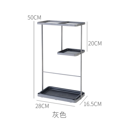 12头24头36头便民雨伞纳丽雅架带伞商用酒店大堂带锁雨伞架锁家用简约 香槟色迷你雨伞架灰色