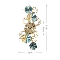 新中式轻奢现代风格客厅纳丽雅餐厅装饰钟挂钟创意壁饰 时钟墙面挂表 8815-竖挂 20英寸以上