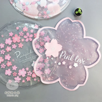 韩版创意粉色樱花朵凝胶冰清凉纳丽雅坐垫夏季学生汽车可爱异形水垫