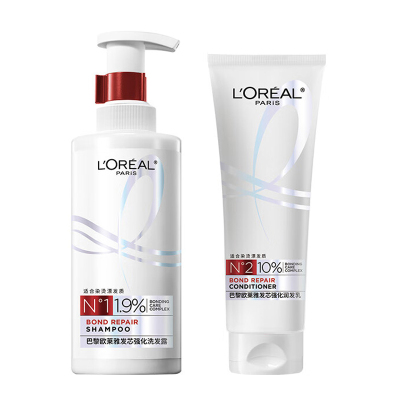 欧莱雅(LOREAL)发芯强化洗护套装(洗发露440ml+润发乳250ml)