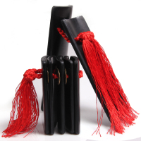 梵巢 快板 黑色 竹子 水煮 曲艺 成人 大人 演奏 初学 竹板 乐器 KC-06 黑色