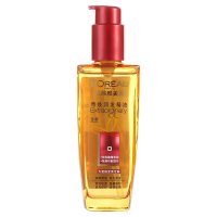 欧莱雅(LOREAL)奇焕润发护发精油100ml(小红瓶 针对烫染发质 免洗 强韧 防损伤)