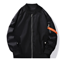 蓝缕金(LANLVJIN)男士夹克秋季2022新品宽松棒球领收口袖夹克衫外套青年工装军旅大码潮牌男装