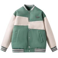 蓝缕金(LANLVJIN)男士夹克秋季2022新品开衫单排扣棒球服青年拼色收口袖外套韩版休闲潮流夹克衫男装