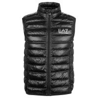 EMPORIO ARMANI EA7 阿玛尼 男式黑色羽绒马甲 轻奢品 8NPQ01PN29Z 1200 特价