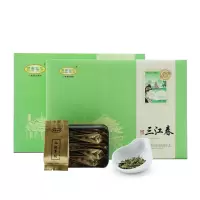 【中华特色】三江馆广西三江特产高山绿茶三江春侗美仙池牌仙池翠剑50g*4罐